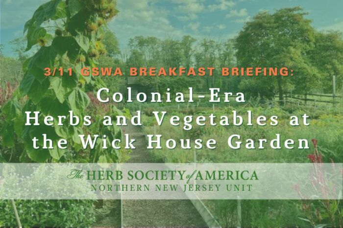 Colonial-Era Herbs and Vegetables at the Wick House Garden